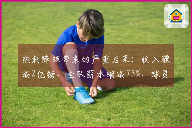 热刺降级带来的严重后果：收入骤减2亿镑，全队薪水缩减75%，球员市场开业